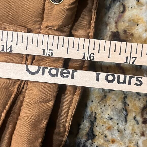 Carters Boy 2T Medium Weight Parka Brown Pocket Hooded fur Jacket Winter Cozy - Picture 6 of 7